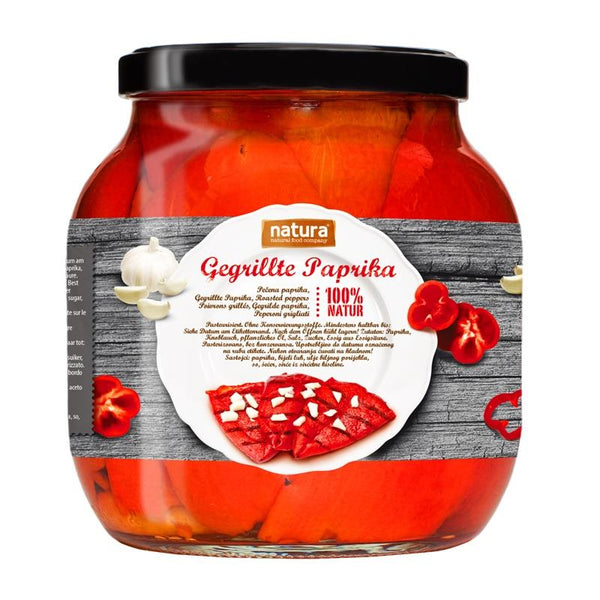 Pecena Paprika | Gegrilde Rode Paprika | Natura | 1700ML