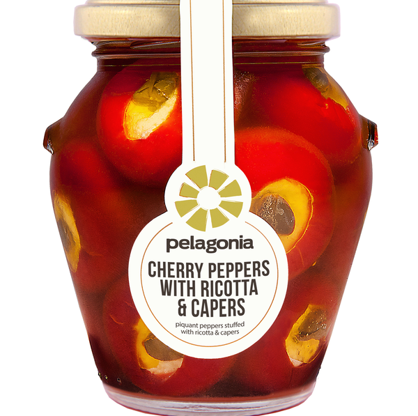 Paprike sa Rikotom i Kaparom | Cherry peppers met Ricota & Kappertjes | Pelagonia | 280G