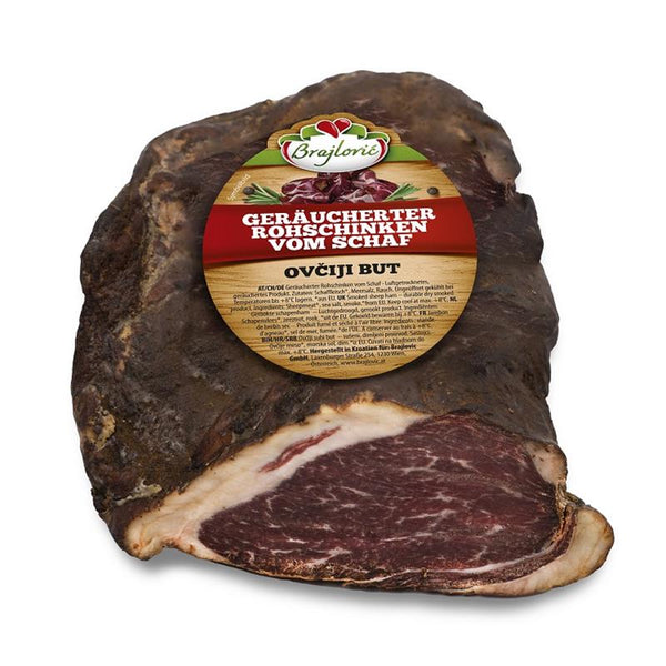 Ovciji But Brajlovic | Gerookt lams vlees | verpakking circa 700G