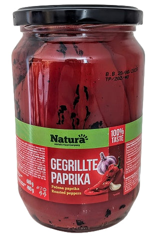 Pecena Paprika | Gegrilde Rode Paprika | Natura | 680G