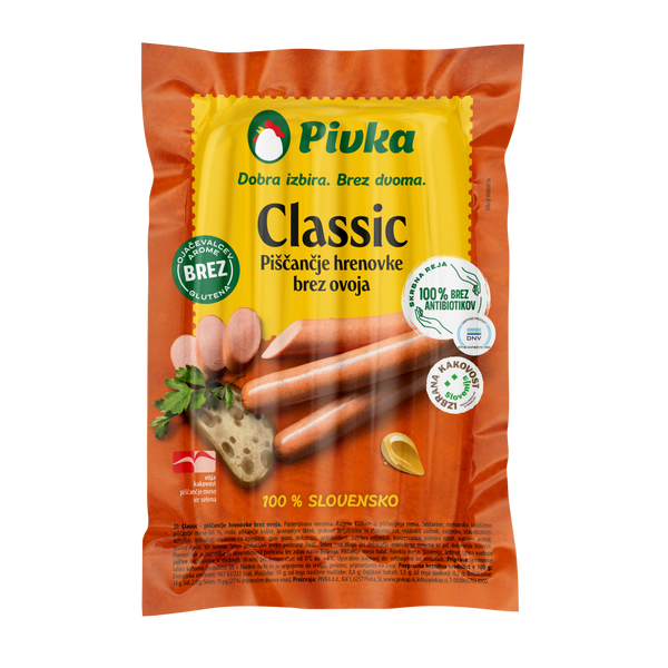 Pivka Kipknakworstjes | Zonder Huid | 600G