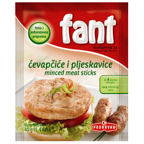 Podravka | Fant za cevapcice i pljeskavice | 40G