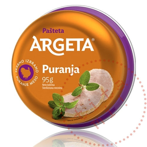 Ćureća pašteta | Kalkoenpaté |  Argeta | 95G