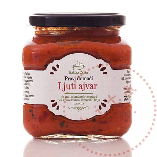 Bakina Tajna / Ajvar Domaci | 550G | Pittig / Ljuti | Domaci