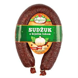 Brajlovic Vlees | Runderworst met knoflook | Sudzuk sa belim lukom 300G