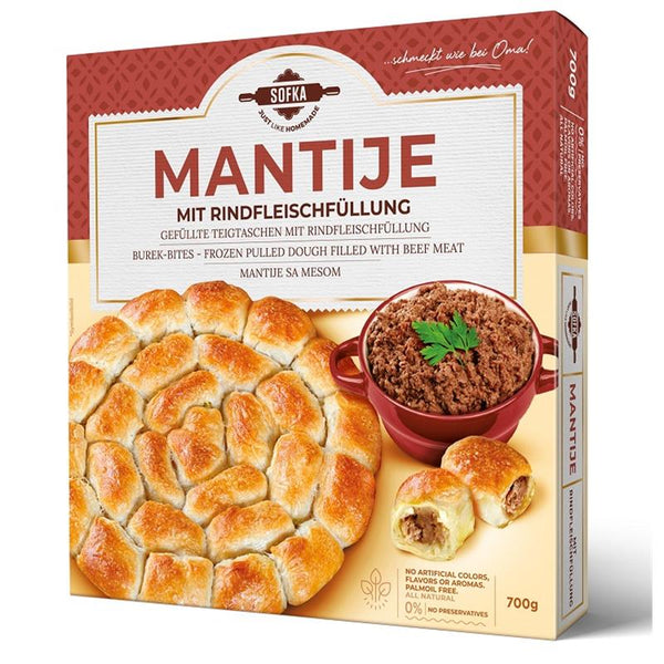 Mantije sa Mesom | Bites Rundvlees | Sofka | 700G