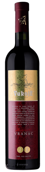 Vukoje Vranac | Rood Wijn 14.5% | 2017 0.75L